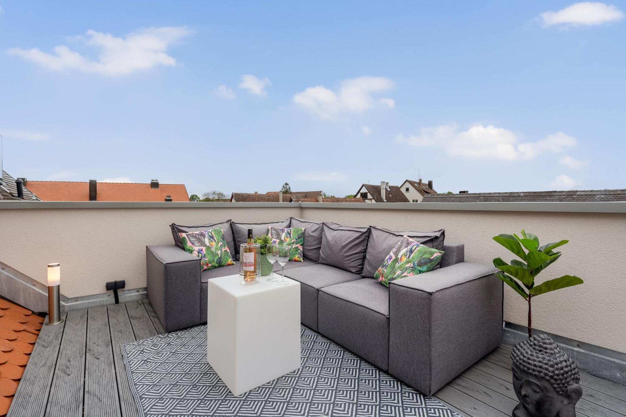 Namaste Homes - Ferienwohnung Mit Dachterrasse Bad Windsheim Dış mekan fotoğraf